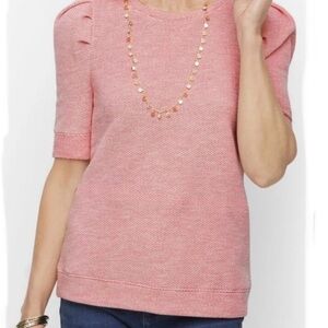 Talbots Knit Puff Sleeve Top